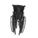 Rear View Of The Karman KM-5000 Reclining Wheelchair Shown In The Folded Position