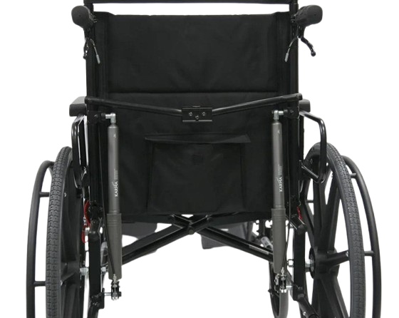 Rear View Of The Karman KM-5000 Reclining Wheelchair