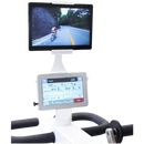 Rear View Of The Kinetec Kinevia Duo Active Passive Trainer Focusing On The Digital Display Showing A Biking Simulation