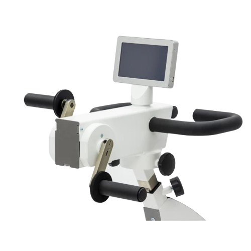 Rear View Of The Kinetec Kinevia Duo Active Passive Trainer Focusing On The Handlebars