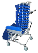 Rear View Of The Med Mizer FlexTilt Comfort Chair Showing The Pressure Relief Straps