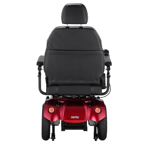 Rear View Of The Merits Gemini Heavy Duty Power Chair