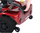 Rear View Of The Merits Roadster S3 Mobility Scooter In Red Color Latch