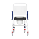 Rear View Of The Rebotec Frankfurt Height Adjustable Shower Commode Chair