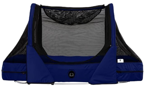 Right Side View Of The Abram's Nation Safety Sleeper 200 Model Shown In Navy Blue Color