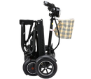 Right Side View Of The Bangeran Dragon Mobility Scooter Shown In Black Color In The Folded Position