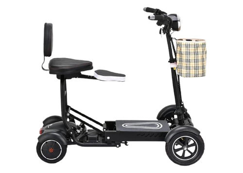 Right Side View Of The Bangeran Dragon Mobility Scooter Shown In Black Color
