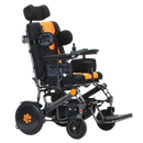 Right Side View Of The Bangeran Pegasus Cerebral Palsy Kids Electric Wheelchair Shown In Orange Color
