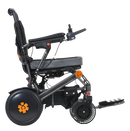 Right Side View Of The Bangeran Pegasus Kids Pediatric Electric Wheelchair Shown In Black And Orange Color