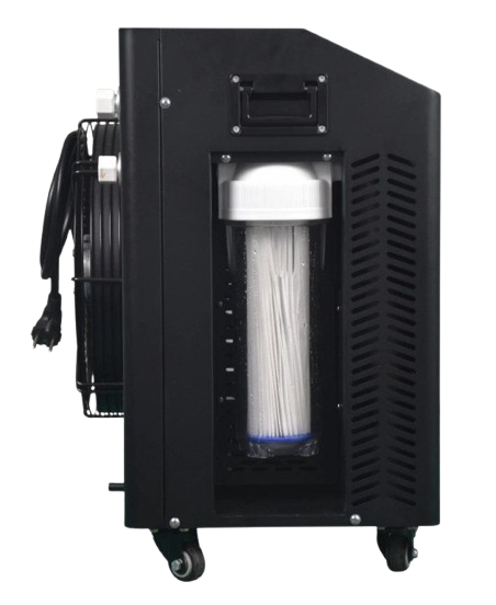 Right Side View Of The Dynamic Oval Inflatable Cold Plunge Chiller