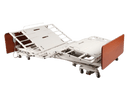Right Side View Of The Emerald Infinity Max UltraWide Expandable Homecare Bed Shown In The Flat Position With Head And Leg Articulation