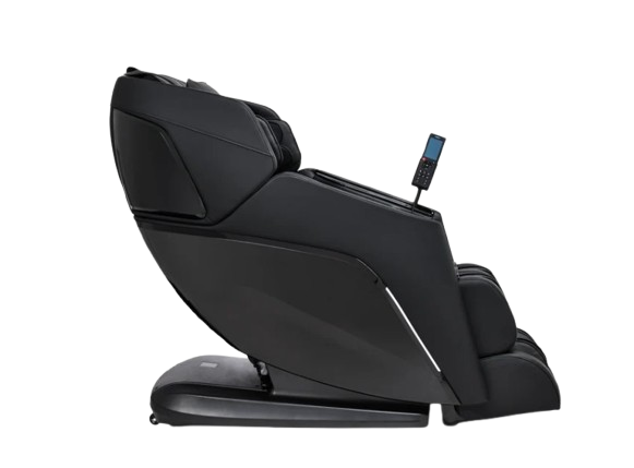 Right Side View Of The Ergotec Venus Massage Chair | ET-400 In Black Color Shown In The Upright Position