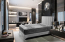Right Side View Of The Eurolux Multisens: The 11-Layer Luxury Mattress Crafted By Masters Shown On A Platform Bed Frame In A Luxury Bedroom