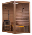 Right Side View Of The Golden Designs Forssa 3-Person Indoor Sauna | GDI-7203-01