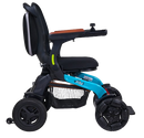Right Side View Of The Golden Technologies Ally Pro Omnidirectional Electric Wheelchair Shown In Teal Color