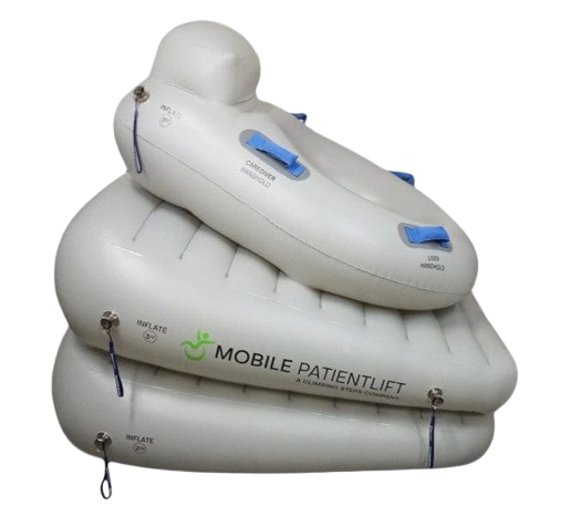 Right Side View Of The HelpUp Patient Lift Shown In The Inflated Position