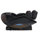 Right Side View Of The Infinity Dynasty 4D Massage Chair Shown In Black/Dark Brown Color In The Zero Gravity Reclined Position