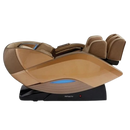 Right Side View Of The Infinity Dynasty 4D Massage Chair Shown In Gold/Tan Color In The Zero Gravity Reclined Position