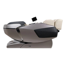 Right Side View Of The Infinity Imperial Syner-D Massage Chair Shown In Gray/Tan Color In The Zero Gravity Recline Position