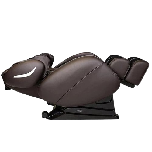 Right Side View Of The Infinity Smart Chair X3 3D/4D Massage Chair In The Zero Gravity Reclined Position Shown In Brown Color
