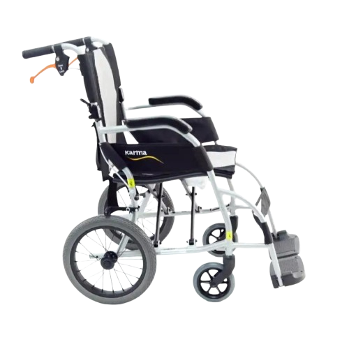 Right Side View Of The Karman Ergo Lite Transport Wheelchair