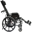 Right Side View Of The Karman KM-5000 Reclining Wheelchair In A Slight Reclined Position