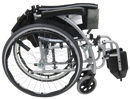 Right Side View Of The Karman S-Ergo 115 Wheelchair Shown With Silver Frame In The Folded Position