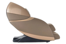 Right Side View Of The Kyota Kansha M878 Massage Chair In Gold And Tan Color In The Upright Position