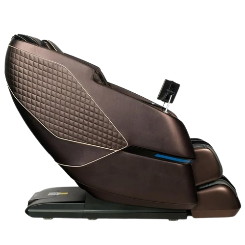 Right Side View Of The Kyota Kizuna M688 Massage Chair Shown In Brown Color
