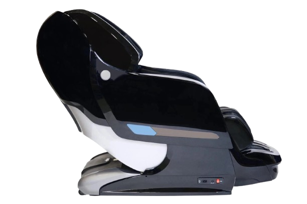 Right Side View Of The Kyota Yosei M868 Massage Chair In Black Color Shown In The Upright Position
