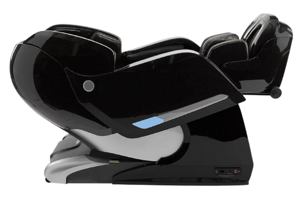 Right Side View Of The Kyota Yosei M868 Massage Chair In Black Color Shown In The Zero Gravity Position