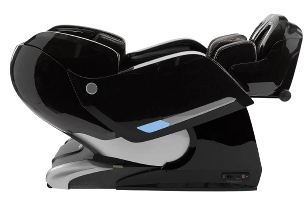 Right Side View Of The Kyota Yosei M868 Massage Chair In Black Color Shown In The Zero Gravity Position