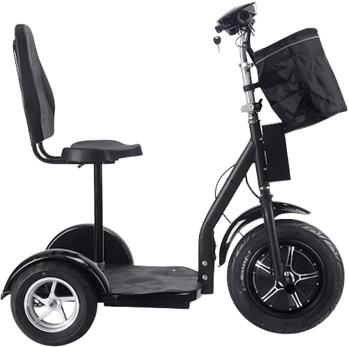 Right Side View Of The MotoTec Electric Trike 48v 1000w Lithium