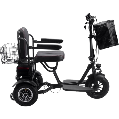 Right Side View Of The MotoTec Folding Mobility Dual Motor Electric Trike