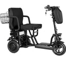 Right Side View Of The MotoTec Folding Mobility Electric Trike 48v 700w Dual Motor Lithium