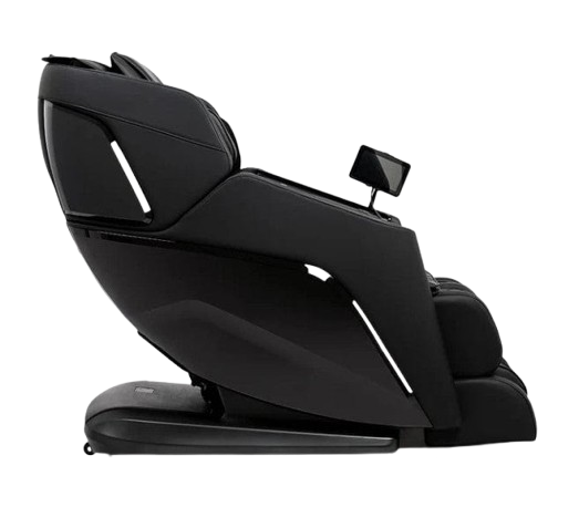 Right Side View Of The Ogawa Active XL 3D Massage Chair | OG-6300 Shown In The Upright Chair Position In Black Color