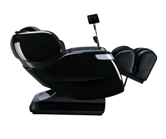 Right Side View Of The Ogawa Master Drive AI 2.0 Massage Chair | OG-8801 Shown In The Reclined Zero Gravity Position In The Black Color