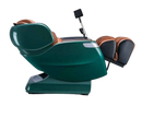Right Side View Of The Ogawa Master Drive AI 2.0 Massage Chair | OG-8801 Shown In The Reclined Zero Gravity Position In The Emerald And Cappuccino Color