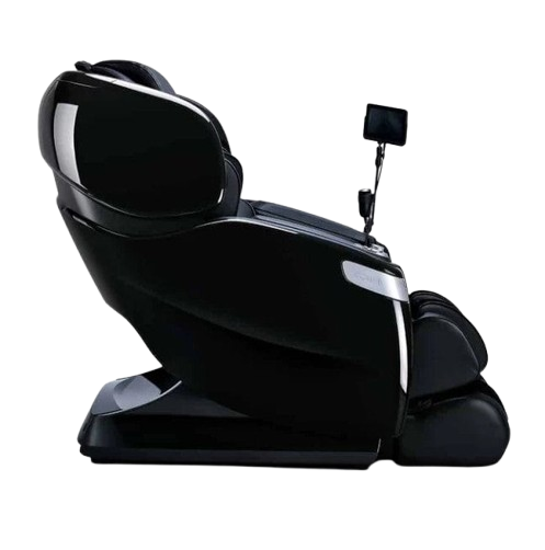 Right Side View Of The Ogawa Master Drive AI 2.0 Massage Chair | OG-8801 Shown In The Upright Chair Position In The Black Color