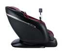 Right Side View Of The Ogawa Master Drive DUO Massage Chair | OG-8900 Shown In The Upright Chair Position In The Black And Burgundy Color