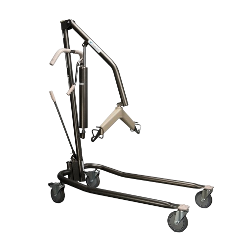 Right Side View Of The Proactive Medical Onyx Hydraulic Lift Shown With Neck Lowered