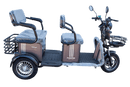 Right Side View Of The Pushpak Motors- Pushpak 7000 Two-Person Electric Scooter Shown In Gray Color