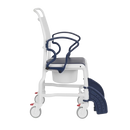 Right Side View Of The Rebotec Hamburg Height Adjustable Shower Commode Chair