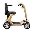 Right Side View Of The Reyhee Flex Electric Folding Mobility Scooter Shown With The Tan Colored Frame