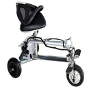 Right Side View Of The SmartScoot Lightweight Travel Mobility Scooter Shown In The Folded Position