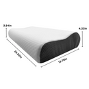 Right Side View Of The StarSleep Premium Memory Foam Pillow With Lines And Dimensions Listed