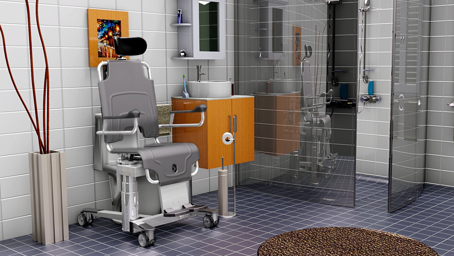 TR Equipment TR1000 Battery Operated Shower Chair