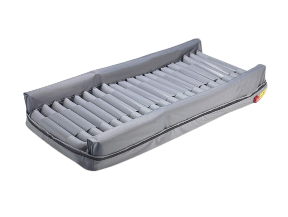 Right Side View Of The Wellell Optima Turn Lateral Rotation Pressure Relief Mattress With Stretch Cover Shown Without Control Unit