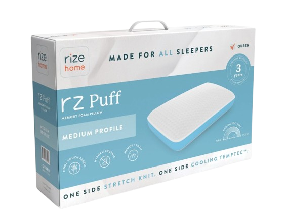 Rize Home Puff Pillow Packaging 