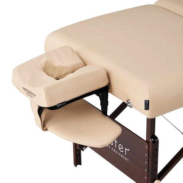 Master Massage Equipment 30" DEL RAY™ SALON Portable Massage Table Package with Therma-Top® - Adjustable Heating System! (Sand Color)